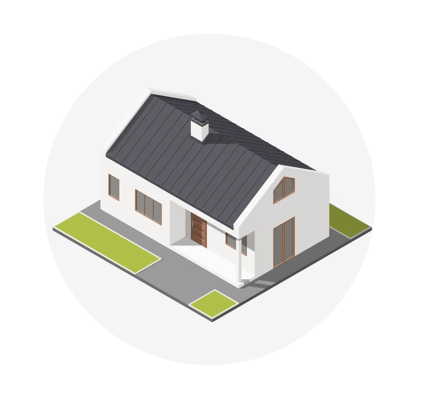 Residential home illustration